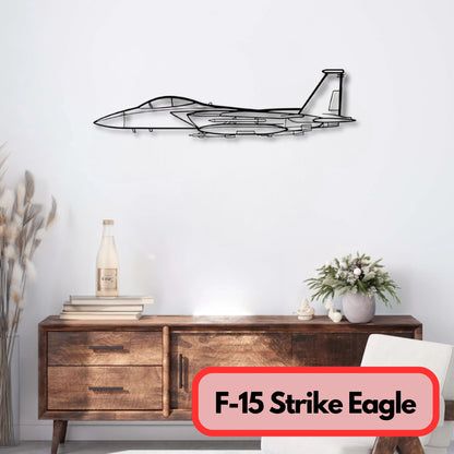 Décoration murale métal F 15 Strike Eagle